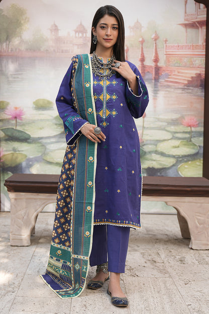 Embroidered Shirt Shalwar Dupatta - 0406