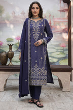 Embroidered Shirt Shalwar Shawl - 0409