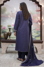 Embroidered Shirt Shalwar Shawl - 0409