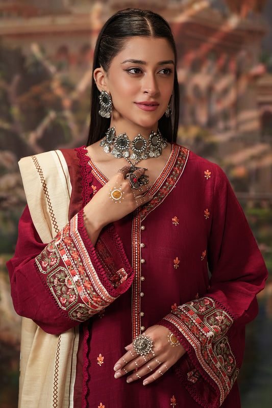 Embroidered Shirt Shalwar Dupatta - 0411