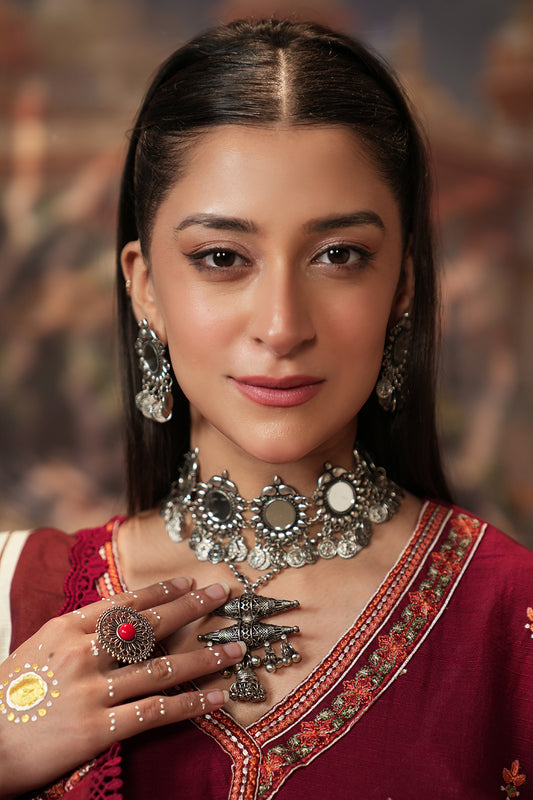 Embroidered Shirt Shalwar Dupatta - 0411