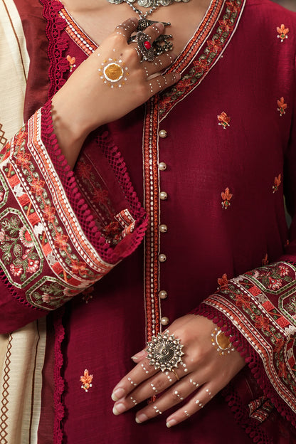 Embroidered Shirt Shalwar Dupatta - 0411