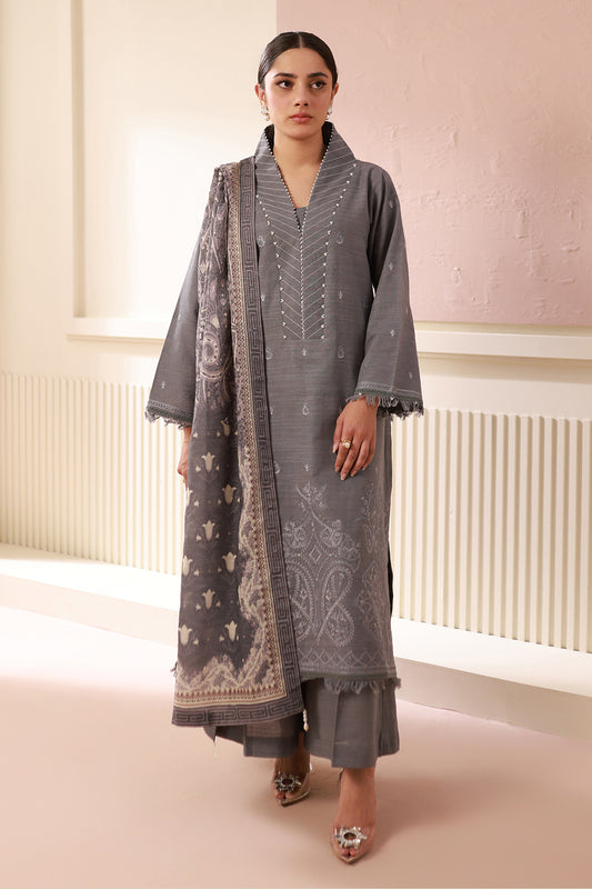 Embroidered Shirt Shalwar Dupatta - 0412