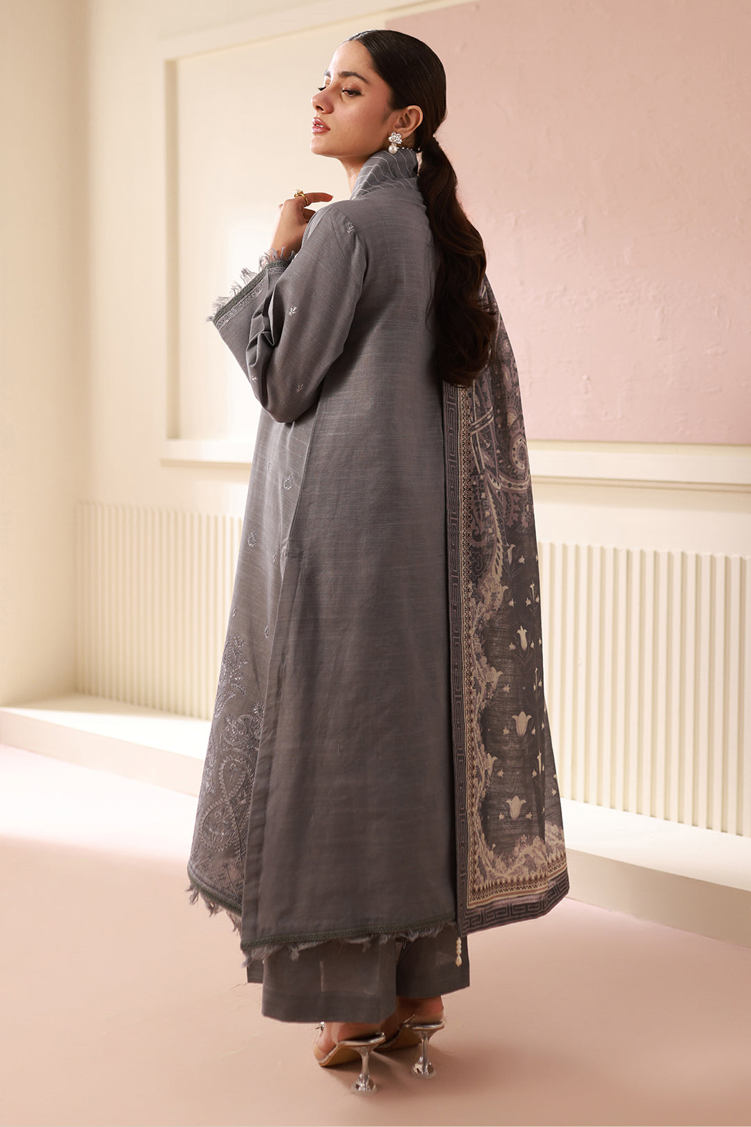 Embroidered Shirt Shalwar Dupatta - 0412