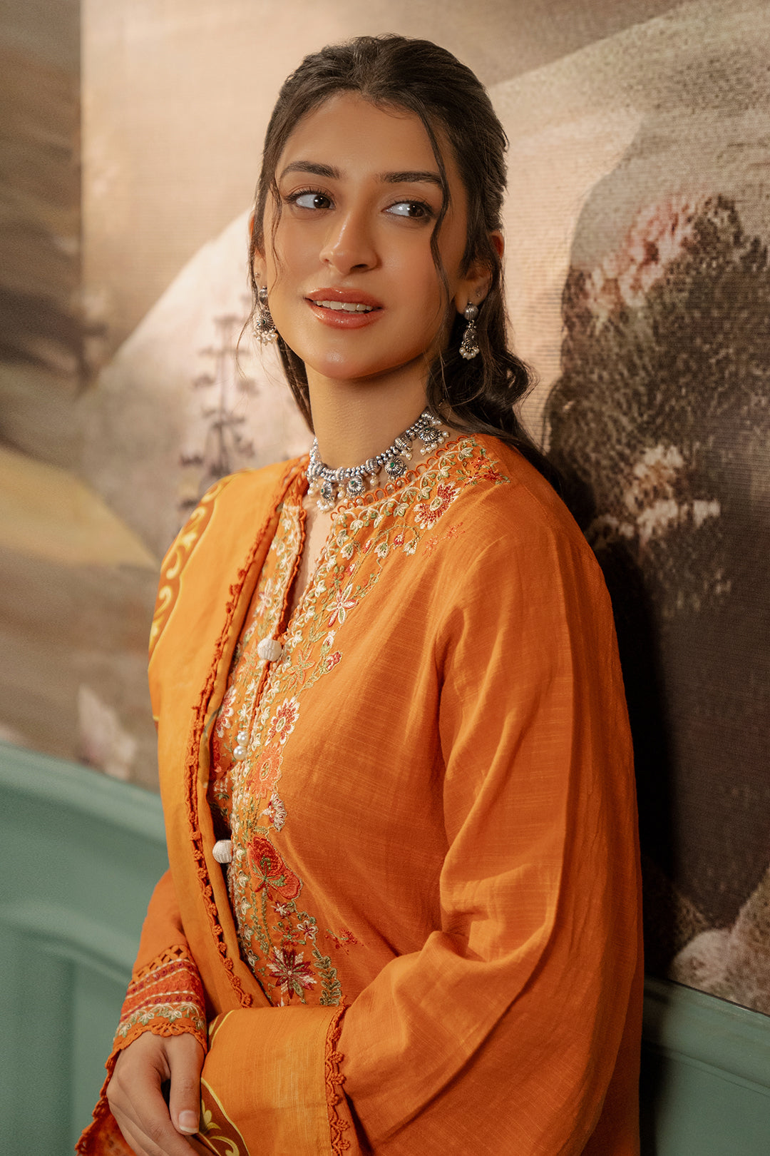 Embroidered Shirt Shalwar Dupatta - 0413