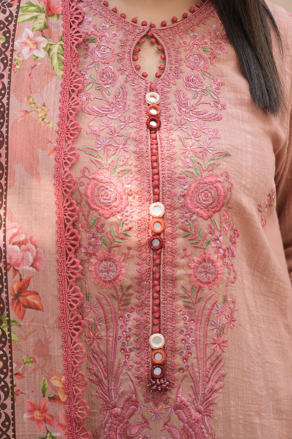 Embroidered Shirt Shalwar Dupatta - 0415