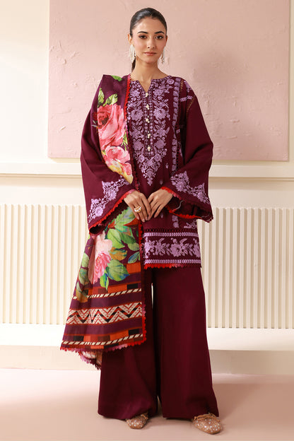 Embroidered Shirt Shalwar Dupatta - 0419