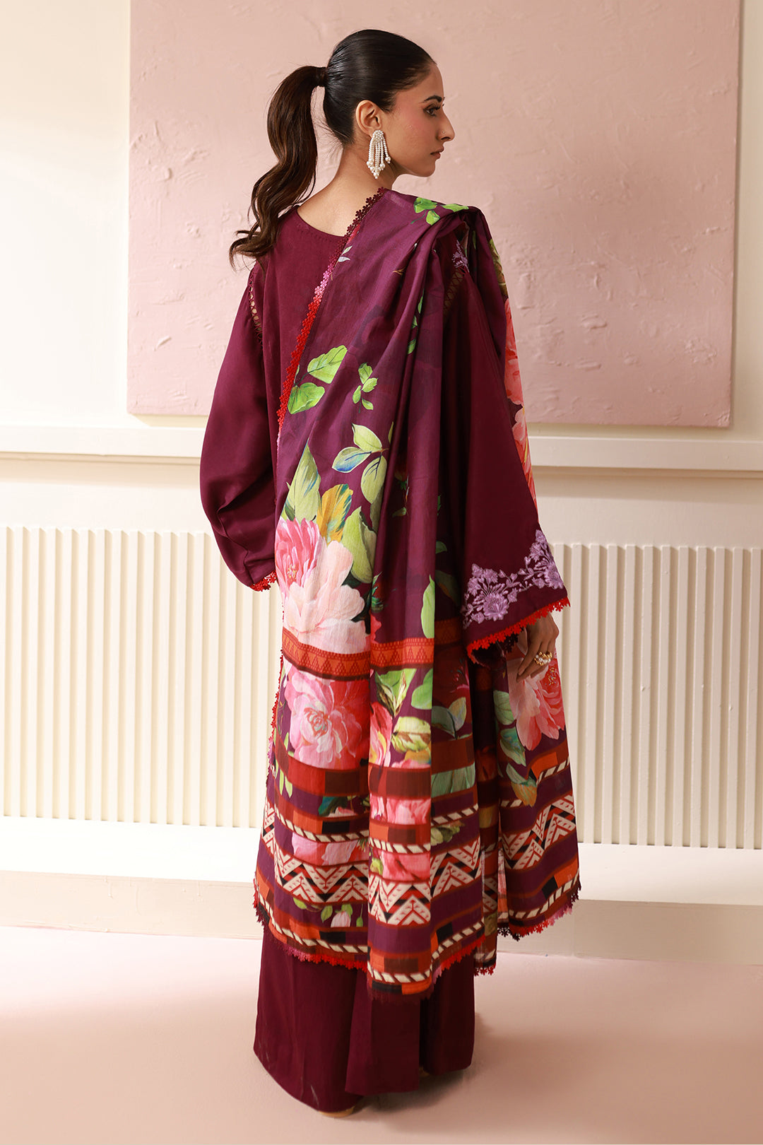 Embroidered Shirt Shalwar Dupatta - 0419