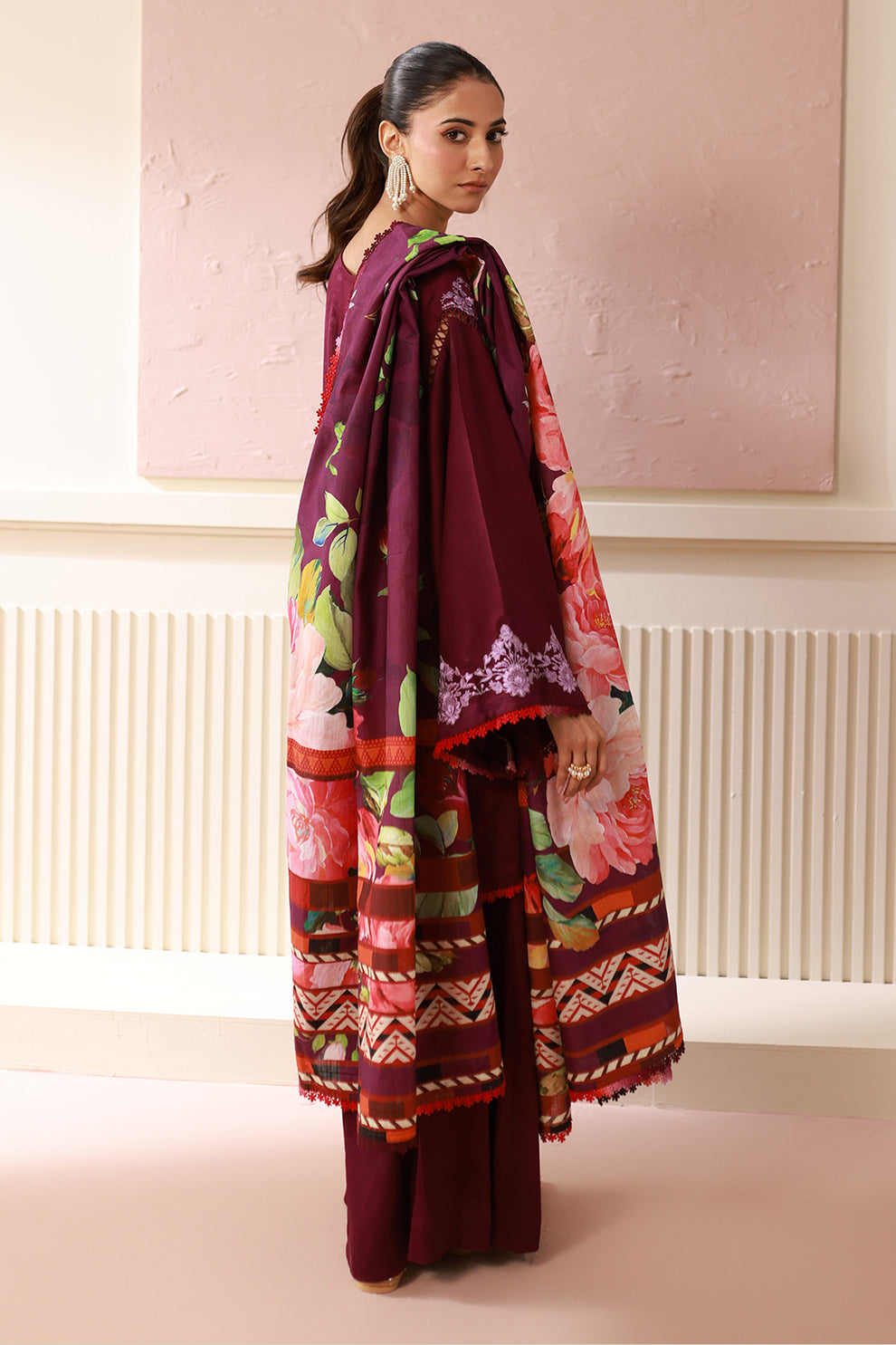 Maroon Unstitched for Women