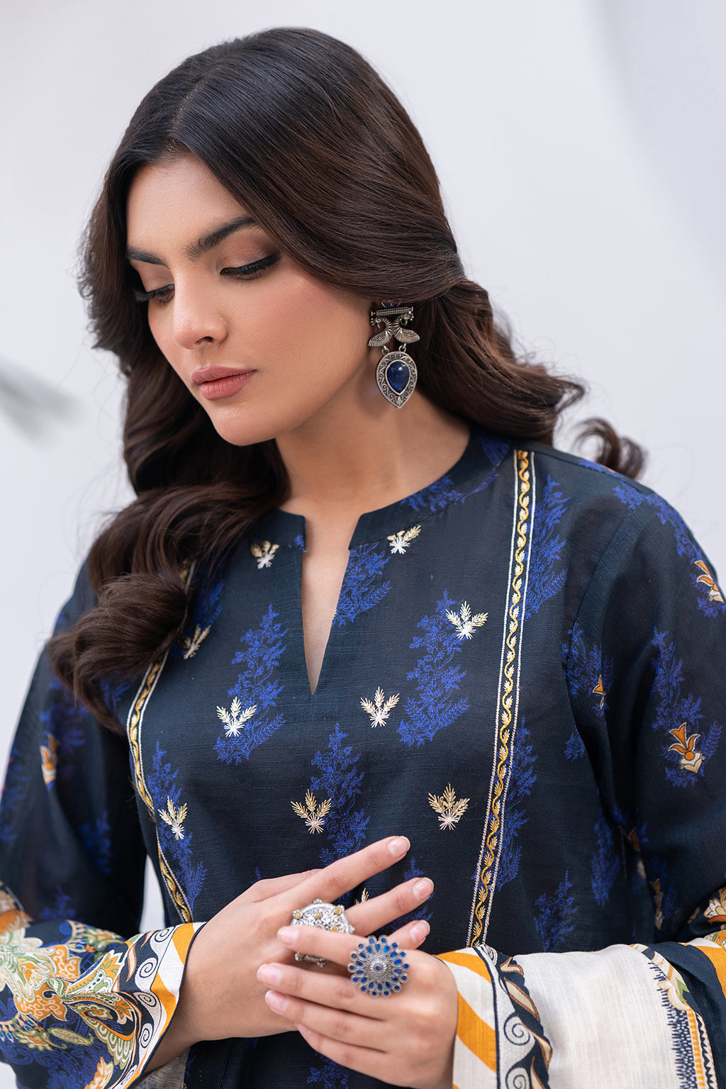 Embroidered Shirt Shalwar Dupatta - 0475