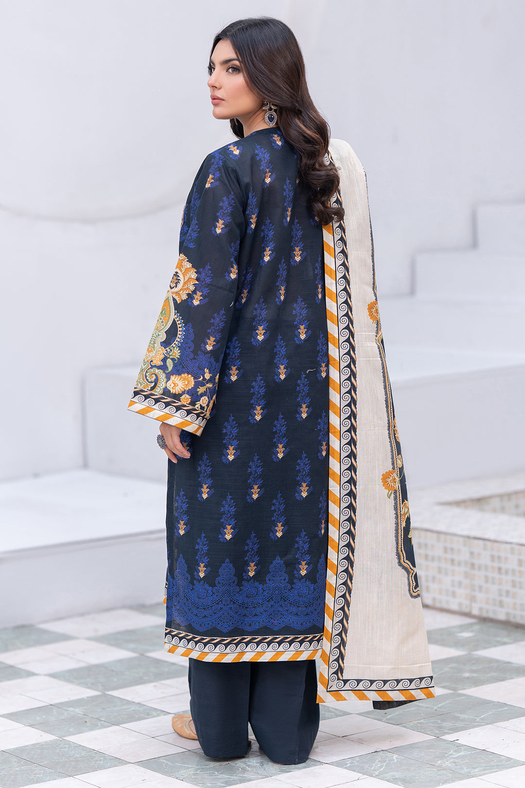 Embroidered Shirt Shalwar Dupatta - 0475