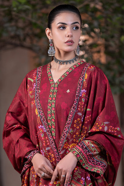 Embroidered Shirt Shalwar Dupatta - 0476