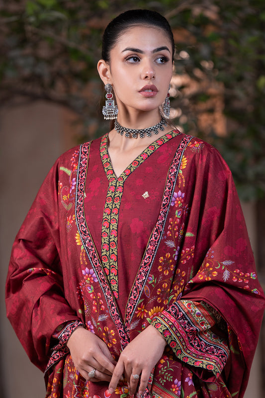 Embroidered Shirt Shalwar Dupatta - 0476