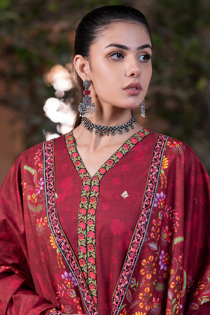 Embroidered Shirt Shalwar Dupatta - 0476