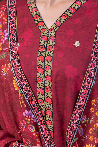 Embroidered Shirt Shalwar Dupatta - 0476
