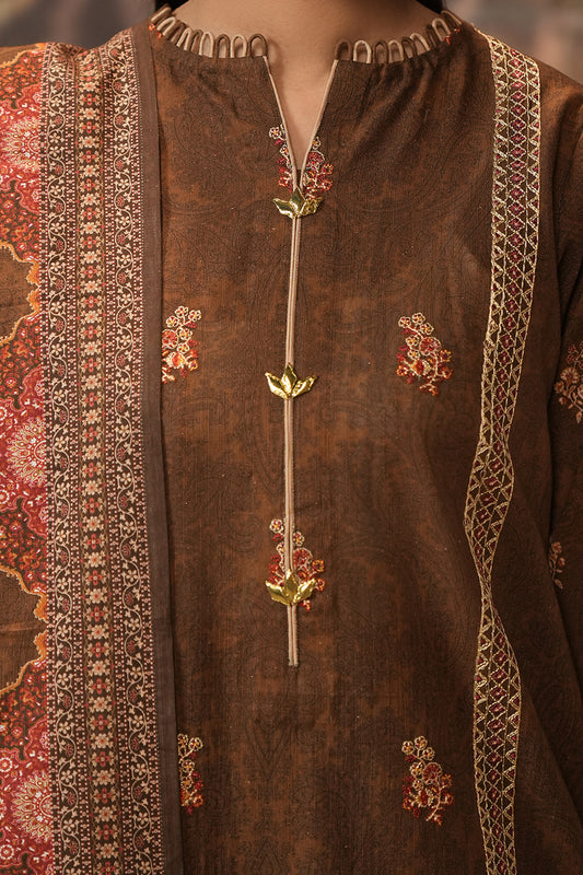 Embroidered Shirt Shalwar Dupatta - 0477