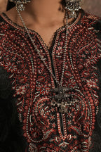 Embroidered Shirt Shalwar Dupatta - 0480