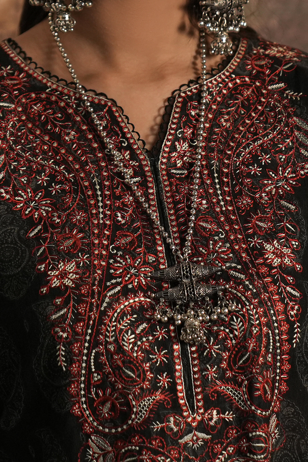 Embroidered Shirt Shalwar Dupatta - 0480