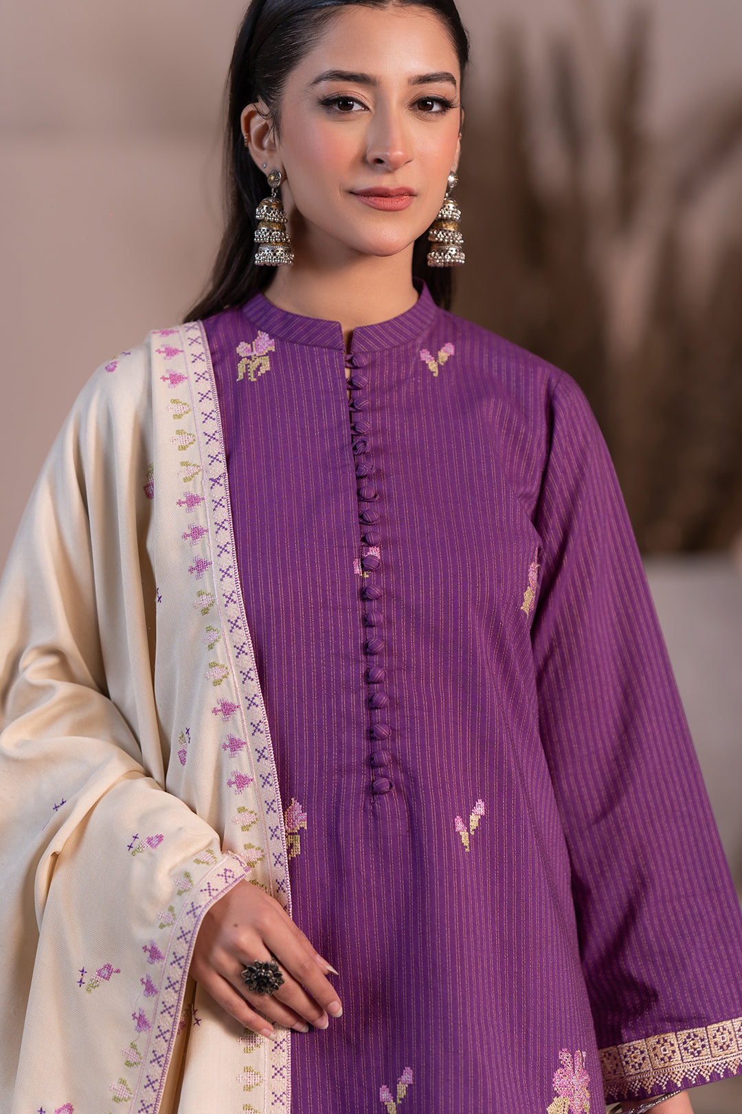 Embroidered Shirt Shalwar Dupatta - 0481