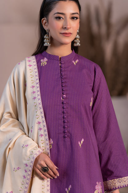 Embroidered Shirt Shalwar Dupatta - 0481