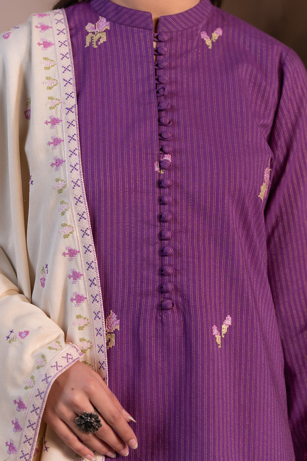 Embroidered Shirt Shalwar Dupatta - 0481