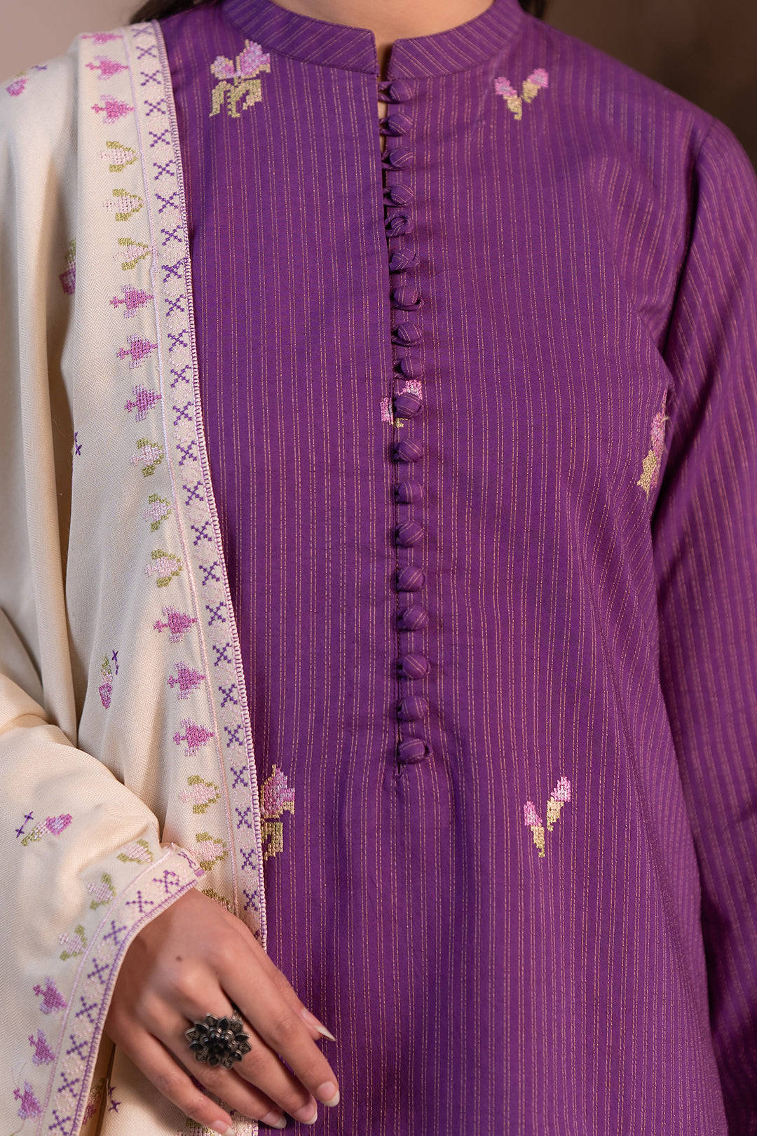 Embroidered Shirt Shalwar Dupatta - 0481