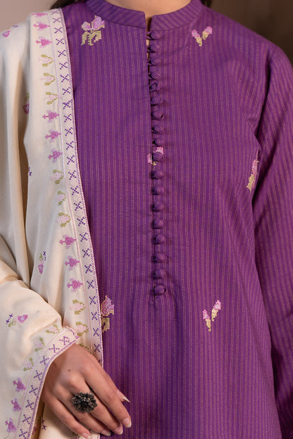 Embroidered Shirt Shalwar Dupatta - 0481
