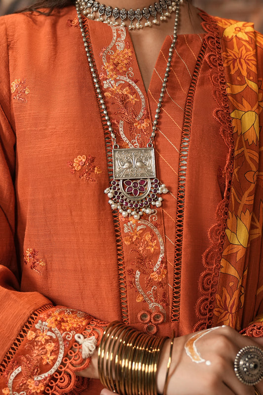 Embroidered Shirt Shalwar Dupatta - 0483