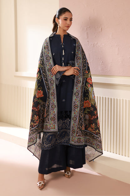 Embroidered Shirt Shalwar Dupatta - 0484