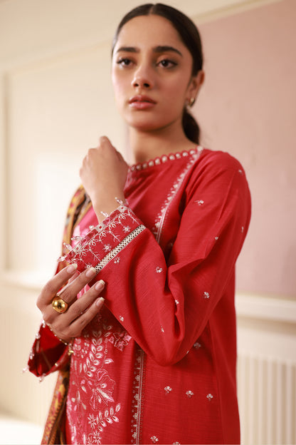 Embroidered Shirt Shalwar Dupatta - 0486