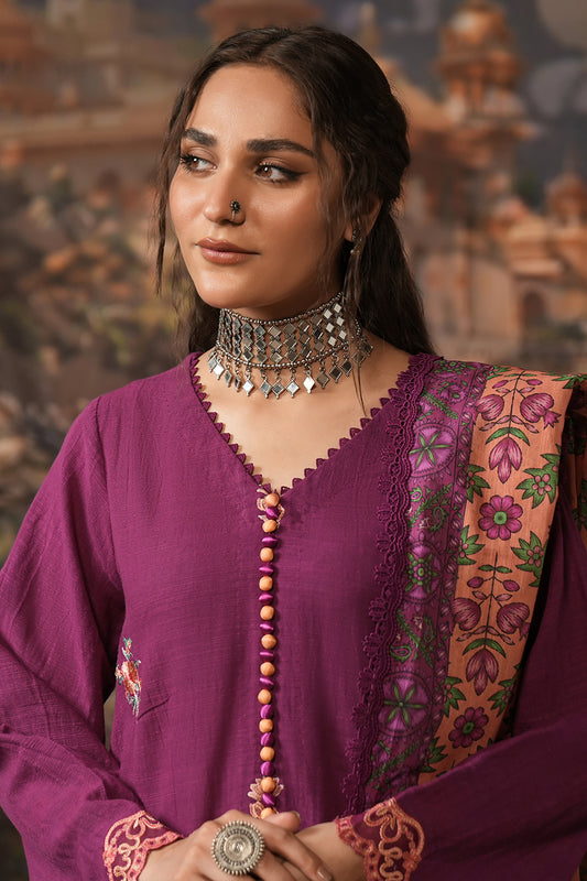 Embroidered Shirt Shalwar Dupatta - 0487