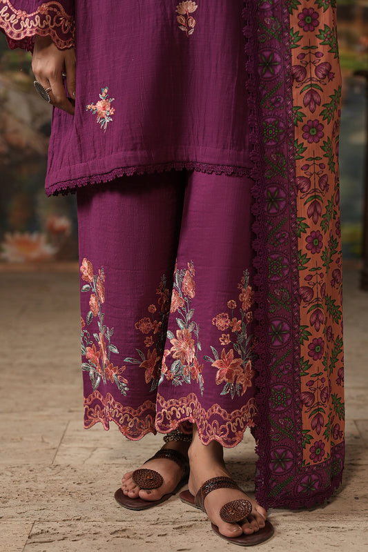 Embroidered Shirt Shalwar Dupatta - 0487