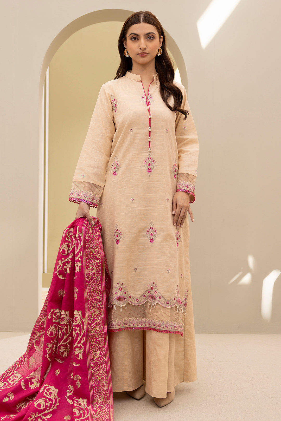Embroidered Shirt Shalwar Dupatta - 0488