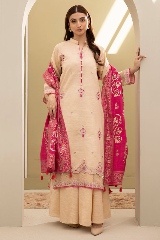 Embroidered Shirt Shalwar Dupatta - 0488