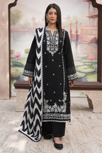 Embroidered Shirt Shalwar Shawl - 0490