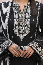Embroidered Shirt Shalwar Shawl - 0490