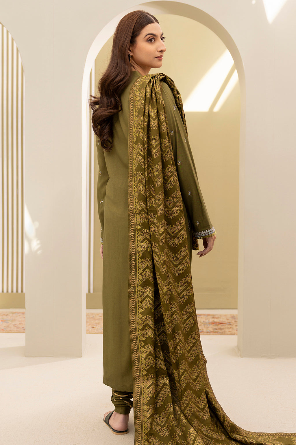 Embroidered Shirt Shalwar Dupatta - 0491