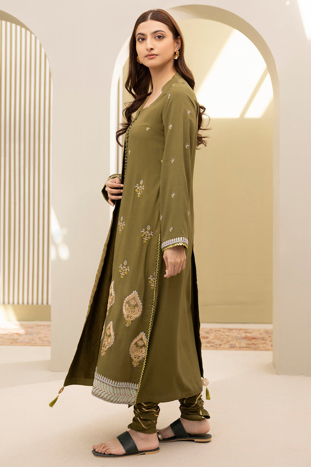 Embroidered Shirt Shalwar Dupatta - 0491