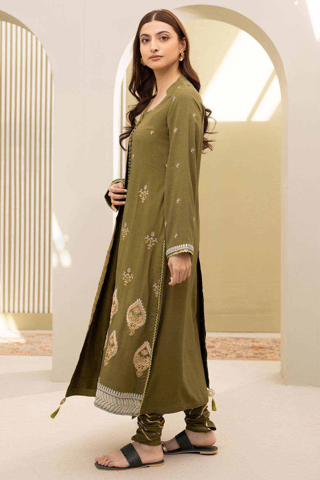 Embroidered Shirt Shalwar Dupatta - 0491