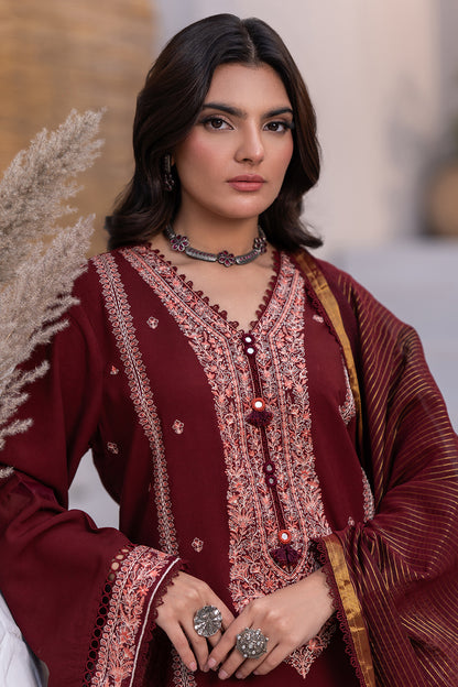 Embroidered Shirt Shalwar Dupatta - 0492