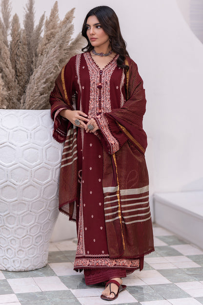 Embroidered Shirt Shalwar Dupatta - 0492