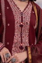 Embroidered Shirt Shalwar Dupatta - 0492
