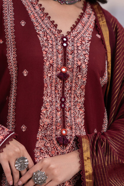 Embroidered Shirt Shalwar Dupatta - 0492