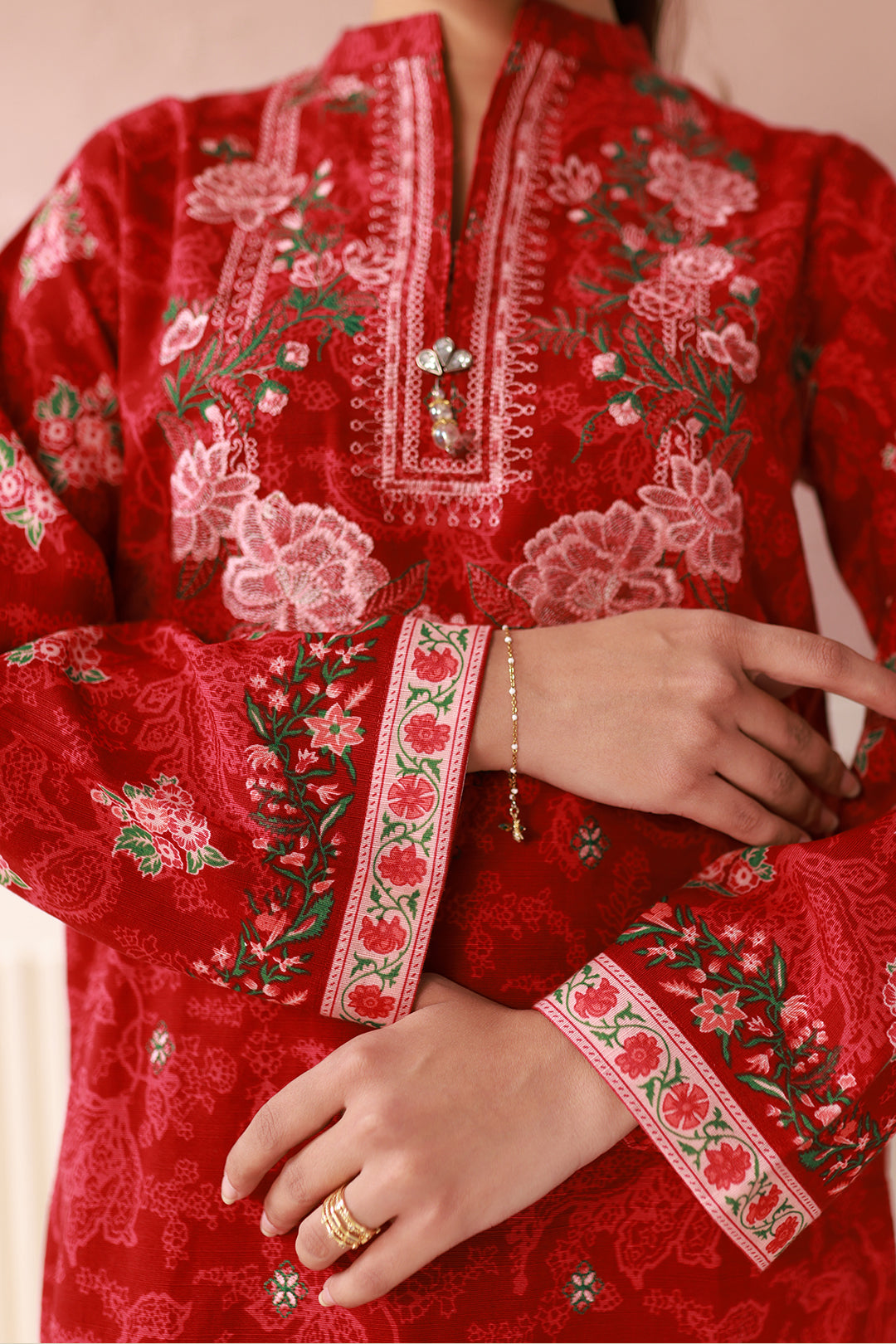 Embroidered Shirt Shalwar Dupatta - 0536