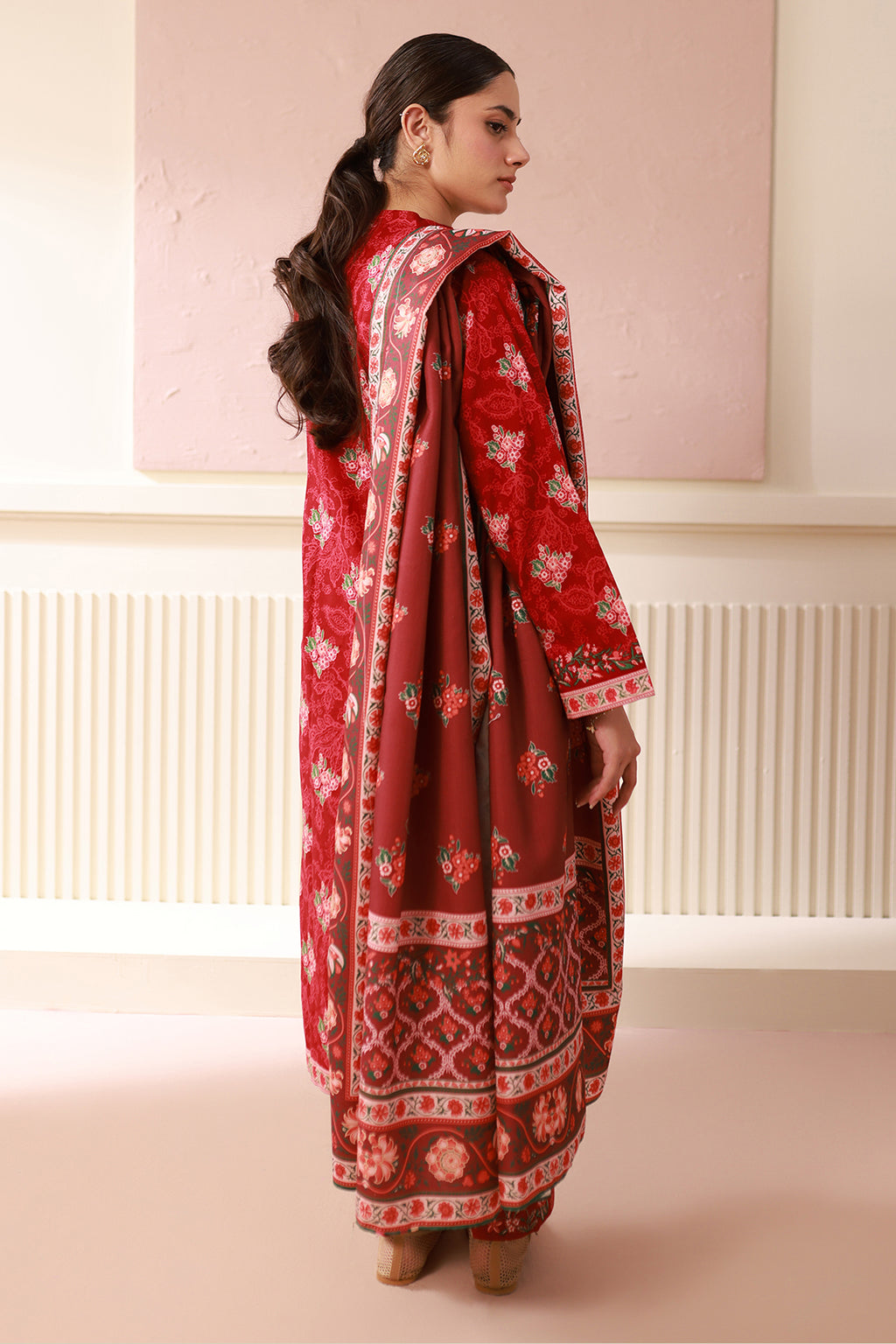 Embroidered Shirt Shalwar Dupatta - 0536