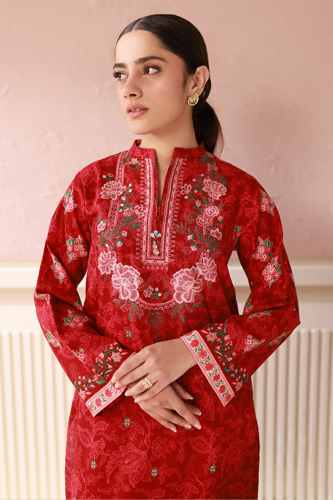 Embroidered Shirt Shalwar Dupatta - 0536