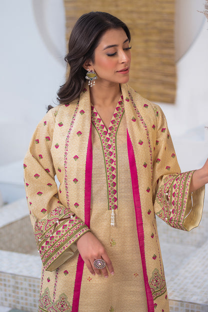 Embroidered Shirt Shalwar Dupatta - 0537