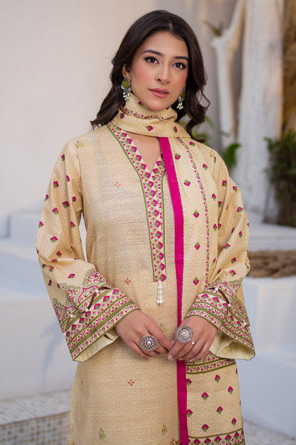 Embroidered Shirt Shalwar Dupatta - 0537