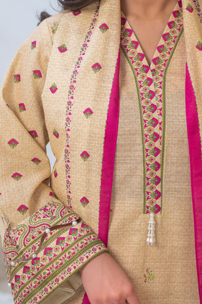 Embroidered Shirt Shalwar Dupatta - 0537
