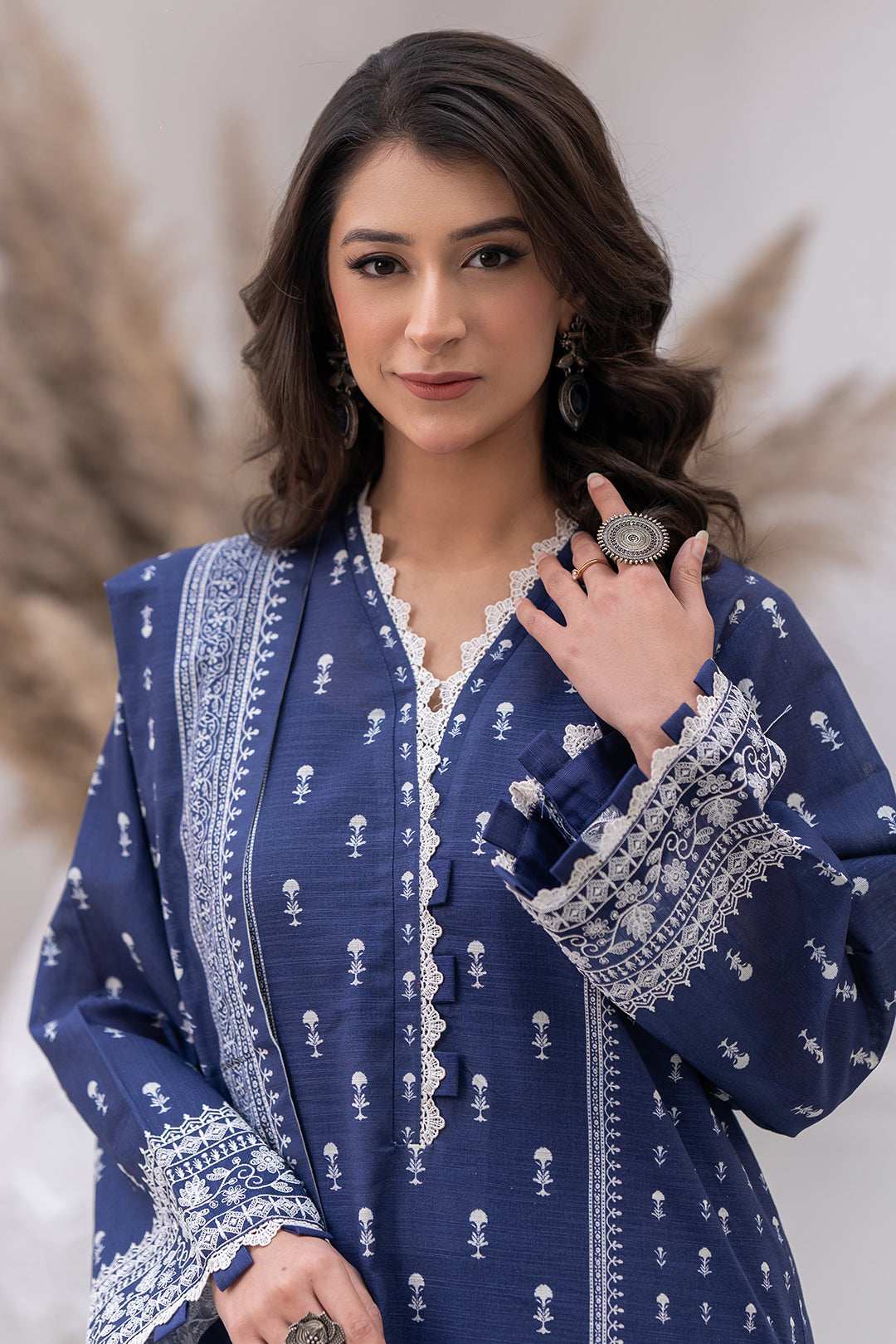 Embroidered Shirt Shalwar Dupatta - 0538